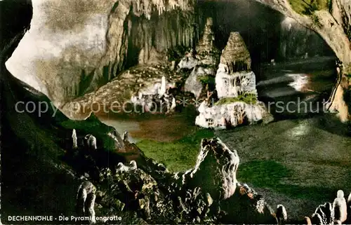 AK / Ansichtskarte Hoehlen Caves Grottes Dechenhoehle Pyramidengrotte  Kat. Berge