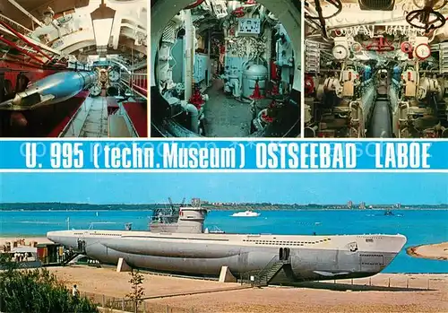AK / Ansichtskarte U Boote Unterseeboot U. 995 Laboe Hochseetauchboot Typ VII c 41 