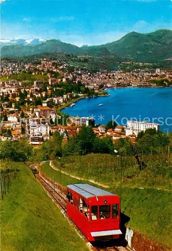 AK / Ansichtskarte Zahnradbahn Lugano Funicolare Monte S. Salvatore  Kat. Bergbahn