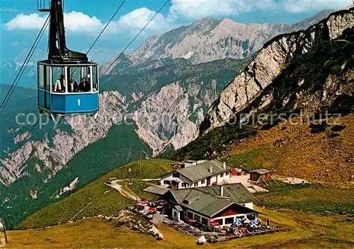 AK / Ansichtskarte Seilbahn Hochalm Garmisch Partenkirchen Wettersteingebirge  Kat. Bahnen