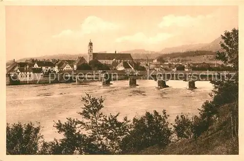 AK / Ansichtskarte Bad Saeckingen Rheinbruecke Muenster Kat. Bad Saeckingen