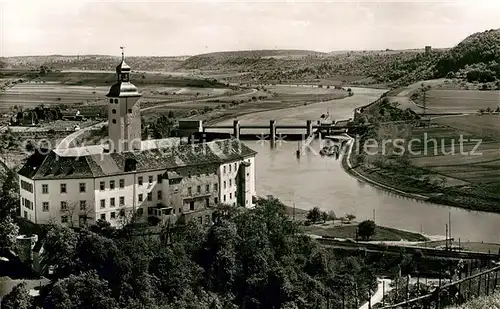 AK / Ansichtskarte Gundelsheim Neckar Kirche Schleuse 