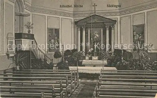 AK / Ansichtskarte Bad Saeckingen Katholische Kirche Inneres Kat. Bad Saeckingen