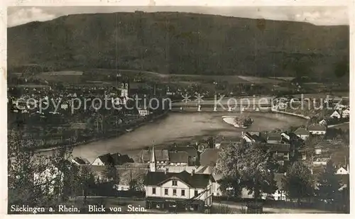 AK / Ansichtskarte Bad Saeckingen Blick von Stein Kat. Bad Saeckingen