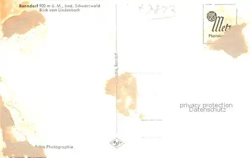 AK / Ansichtskarte Bonndorf Schwarzwald Blick vom Lindenbuck Kat. Bonndorf