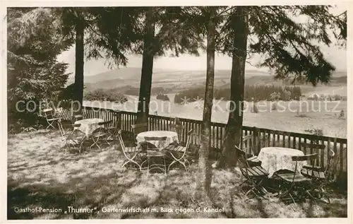 AK / Ansichtskarte Hinterzarten Gasthof Pension Thurner Gartenwirtschaft Kat. Hinterzarten