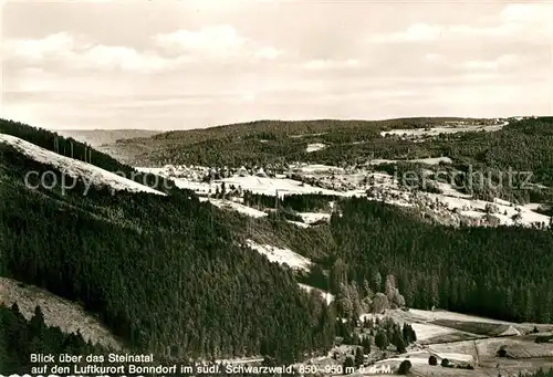 AK / Ansichtskarte Bonndorf Schwarzwald Panorama Steinatal Kat. Bonndorf