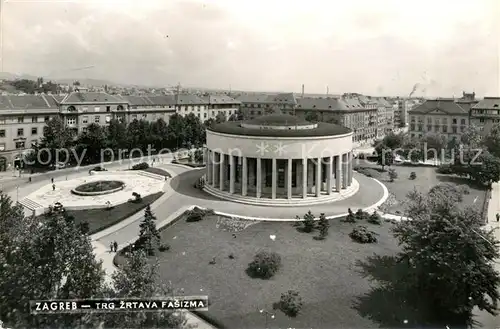 AK / Ansichtskarte Zagreb Trg Zrtava Fasizma Museum der Nationalen Revolution Kat. Zagreb