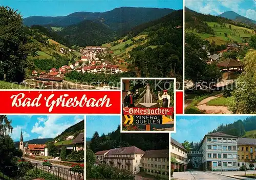 AK / Ansichtskarte Bad Griesbach Schwarzwald  Panorama Mineralquellen Ortsansichten Kat. Bad Peterstal Griesbach