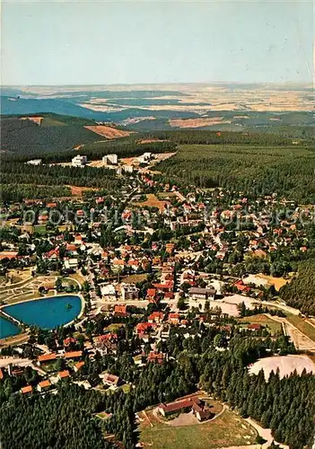 AK / Ansichtskarte Hahnenklee Bockswiese Harz mit Ferienpark Fliegeraufnahme Kat. Goslar