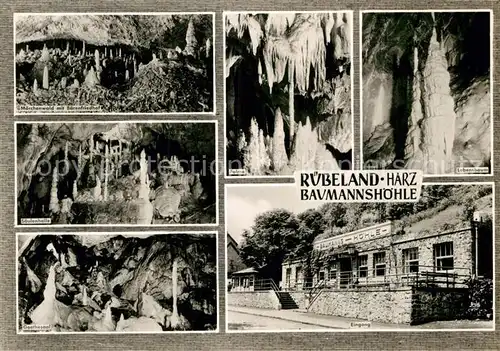 AK / Ansichtskarte Hoehlen Caves Grottes Baumannshoehle Ruebeland Maerchenwald Baerenfriedhof Lebensbaum Kat. Berge
