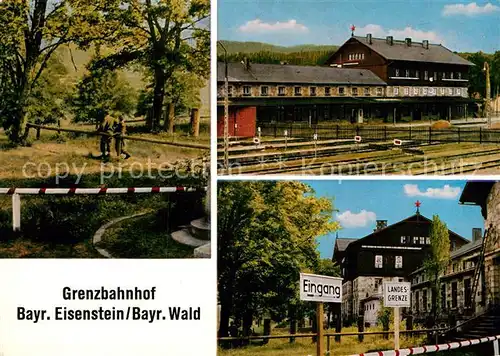 AK / Ansichtskarte Grenze Douane Zoll Grenzbahnhof Bayrisch Eisenstein  Kat. Zoll