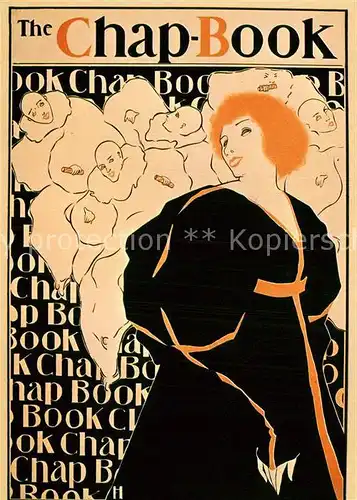 AK / Ansichtskarte Kuenstlerkarte Frank Hazenpflug Plakat Zeitschrift The Chap Book Chicago 1895 Kat. Kuenstlerkarte