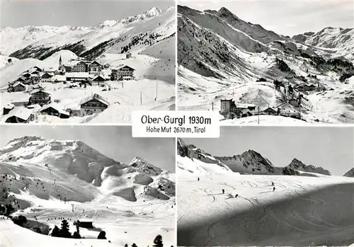 AK / Ansichtskarte Obergurgl Soelden Tirol Panorama Wintersportplatz Hohe Mut Alpen Kat. Soelden oetztal