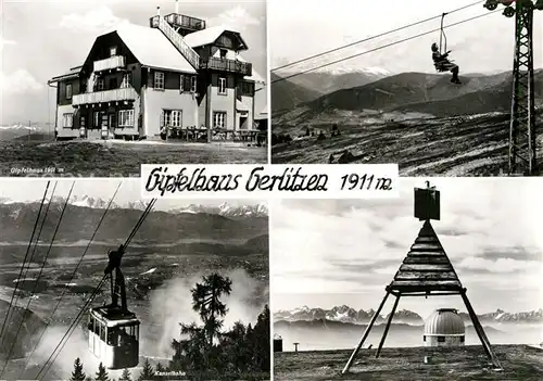AK / Ansichtskarte Gerlitzen Gipfelhaus Sessellift Kanzelbahn Kat. Arriach