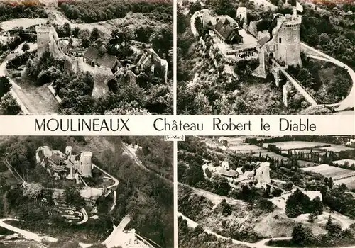 AK / Ansichtskarte Moulineaux Chateau Robert le Diable vue aerienne Kat. Moulineaux