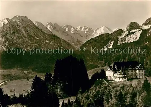 AK / Ansichtskarte Oberstdorf Stillachhaus Sanatorium Allgaeuer Alpen Kat. Oberstdorf