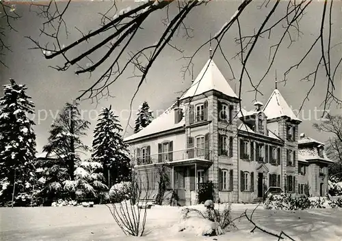 AK / Ansichtskarte Lausanne VD Chateau de Vennes en hiver Kat. Lausanne