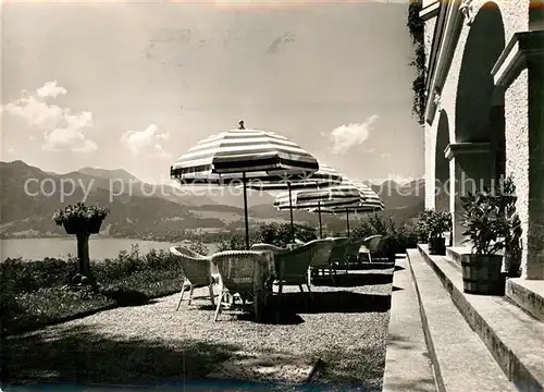 AK / Ansichtskarte Tegernsee Bayern Heim Erholungsheim Terrasse Alpenblick Kat. Tegernsee