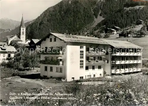 AK / Ansichtskarte Gaschurn Vorarlberg Diaet und Kneipp Sanatorium Dr Felbermayer Kat. Gaschurn