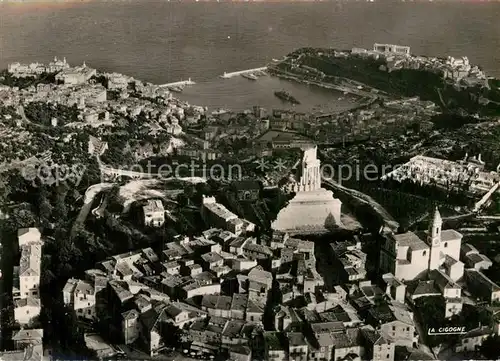 AK / Ansichtskarte Monaco la Turbie et la Tour d Auguste vue aerienne de la Principaute Kat. Monaco