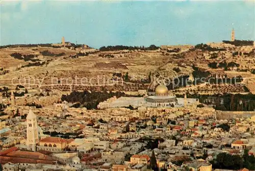 AK / Ansichtskarte Jerusalem Yerushalayim Fliegeraufnahme Altstadt Kat. Israel