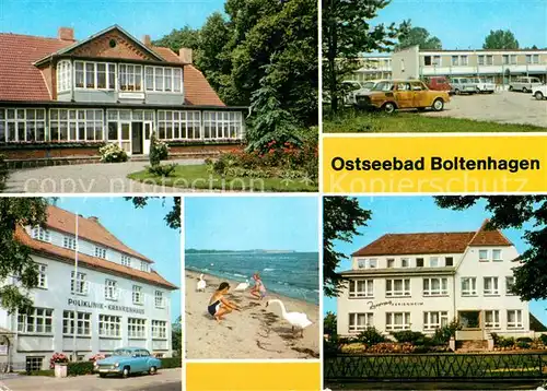 AK / Ansichtskarte Boltenhagen Ostseebad Haus am Meer Urlauberdorf Poliklinik Krankenhaus Am Strand Zentrag Ferienheim Kat. Ostseebad Boltenhagen