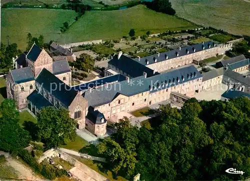 AK / Ansichtskarte Saint Sauveur le Vicomte Vue generale aerienne de l abbaye Kat. Saint Sauveur le Vicomte