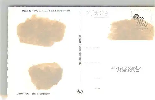 AK / Ansichtskarte Bonndorf Schwarzwald Panorama  Kat. Bonndorf