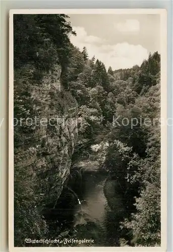 AK / Ansichtskarte Bonndorf Schwarzwald Wutachschlucht Fesengalerie Kat. Bonndorf