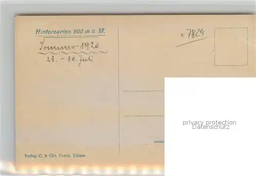 AK / Ansichtskarte Hinterzarten Teilansicht  Kat. Hinterzarten