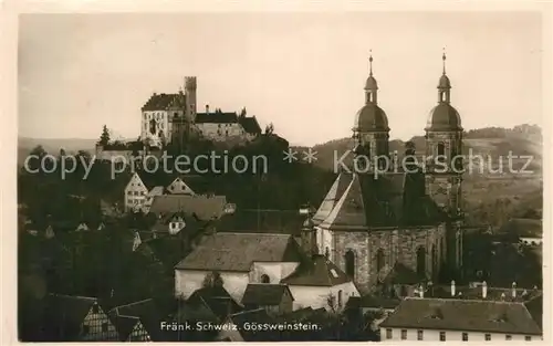 AK / Ansichtskarte Goessweinstein Kirche Burg Kat. Goessweinstein