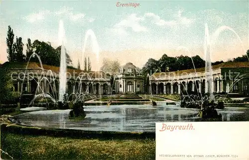 AK / Ansichtskarte Bayreuth Eremitage Wasserfontaenen Kat. Bayreuth