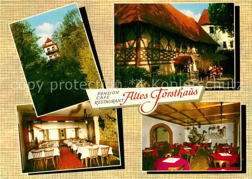 AK / Ansichtskarte Burggaillenreuth Oberfranken Pension Cafe Restaurant Altes Forsthaus Kat. Ebermannstadt