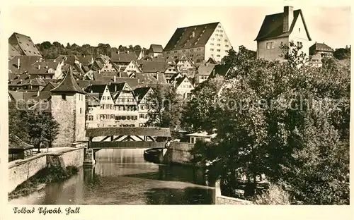 AK / Ansichtskarte Schwaebisch Hall Teilansicht  Kat. Schwaebisch Hall