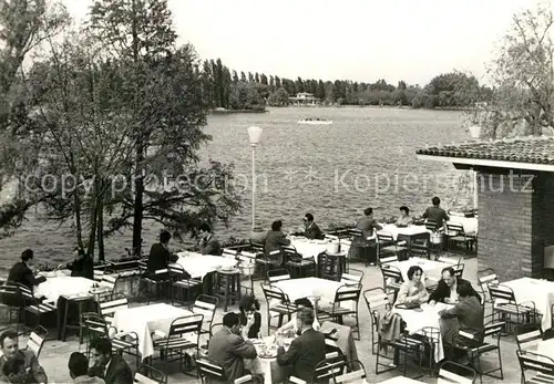 AK / Ansichtskarte Bucuresti Restaurantul Pescarus Restaurant Terrasse am See Kat. Rumaenien