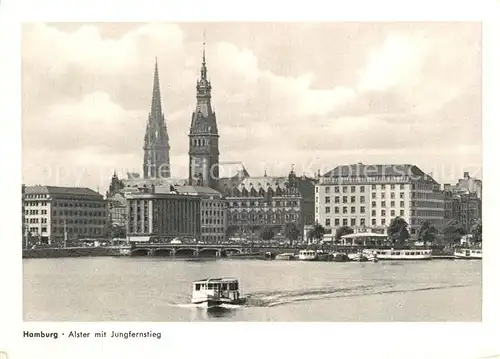AK / Ansichtskarte Hamburg Alster mit Jungfernstieg Kat. Hamburg