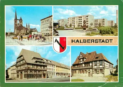 AK / Ansichtskarte Halberstadt Fischmarkt Hermann Matern Ring Hotel St Florian Gleimhaus Kat. Halberstadt