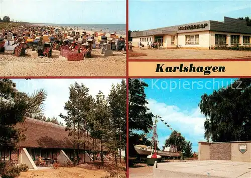 AK / Ansichtskarte Karlshagen Strand HOG Nordkap Betriebsferienheim Traditionsschiff und Freilichtbuehne Kat. Karlshagen Usedom