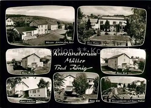 AK / Ansichtskarte Bad Koenig Odenwald Kursanatorium Mueller Haeuser Schuler Erk Reis Kat. Bad Koenig