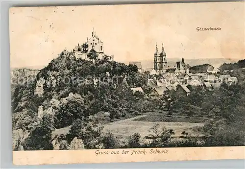 AK / Ansichtskarte Goessweinstein Burg Wallfahrtskirche Kat. Goessweinstein