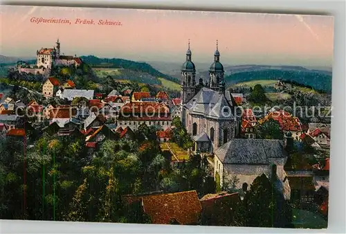 AK / Ansichtskarte Goessweinstein Kirche Schloss Panorama Kat. Goessweinstein