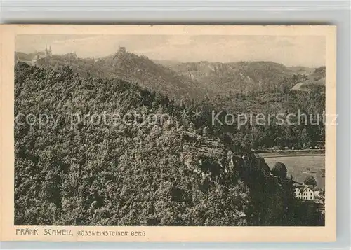 AK / Ansichtskarte Fraenkische Schweiz Goessweiner Berg Kat. Pottenstein