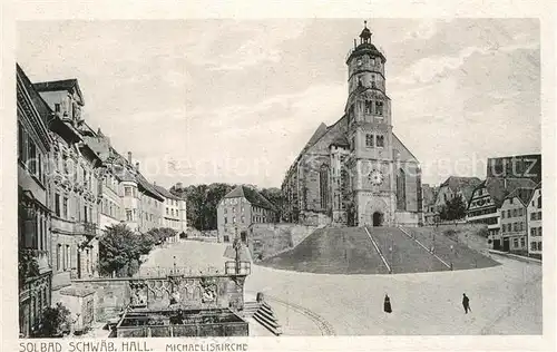 AK / Ansichtskarte Schwaebisch Hall Michaeliskirche Kat. Schwaebisch Hall