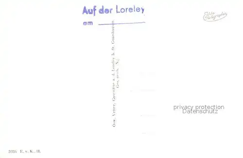 AK / Ansichtskarte Loreley Lorelei Gesamtansicht Loreleyfelsen Kat. Sankt Goarshausen