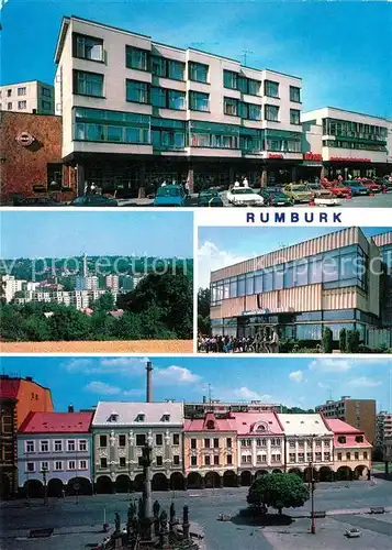 AK / Ansichtskarte Rumburk Hotel a obchodni dum Luzan Kat. Rumburg