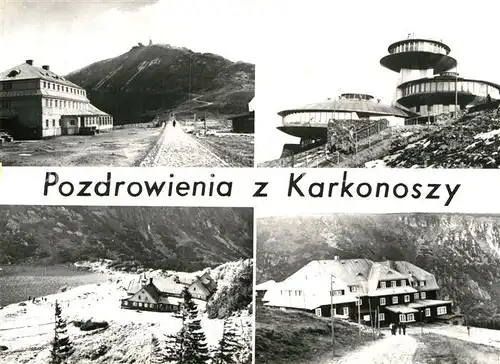 AK / Ansichtskarte Karkonosze Berghaeuser Observatorium Kat. Polen