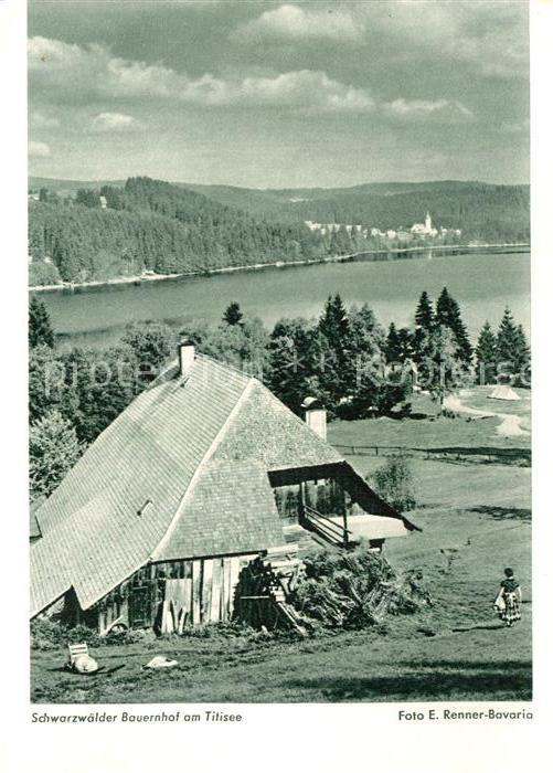 Ak Ansichtskarte Titisee Schwarzwaelder Bauernhof Mit Seeblick Kat