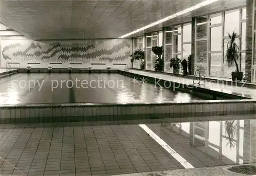 AK / Ansichtskarte Klink Waren FDGB Ferienobjekt Erholungsheim Herbert Warnke Schwimmhalle Kat. Klink Waren