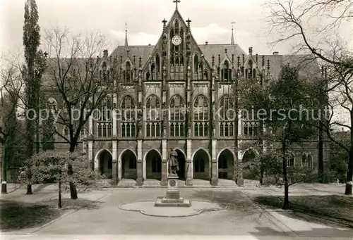 AK / Ansichtskarte Dresden Kreuzschule Denkmal vor der Zerstoerung 1945 Repro Kat. Dresden Elbe